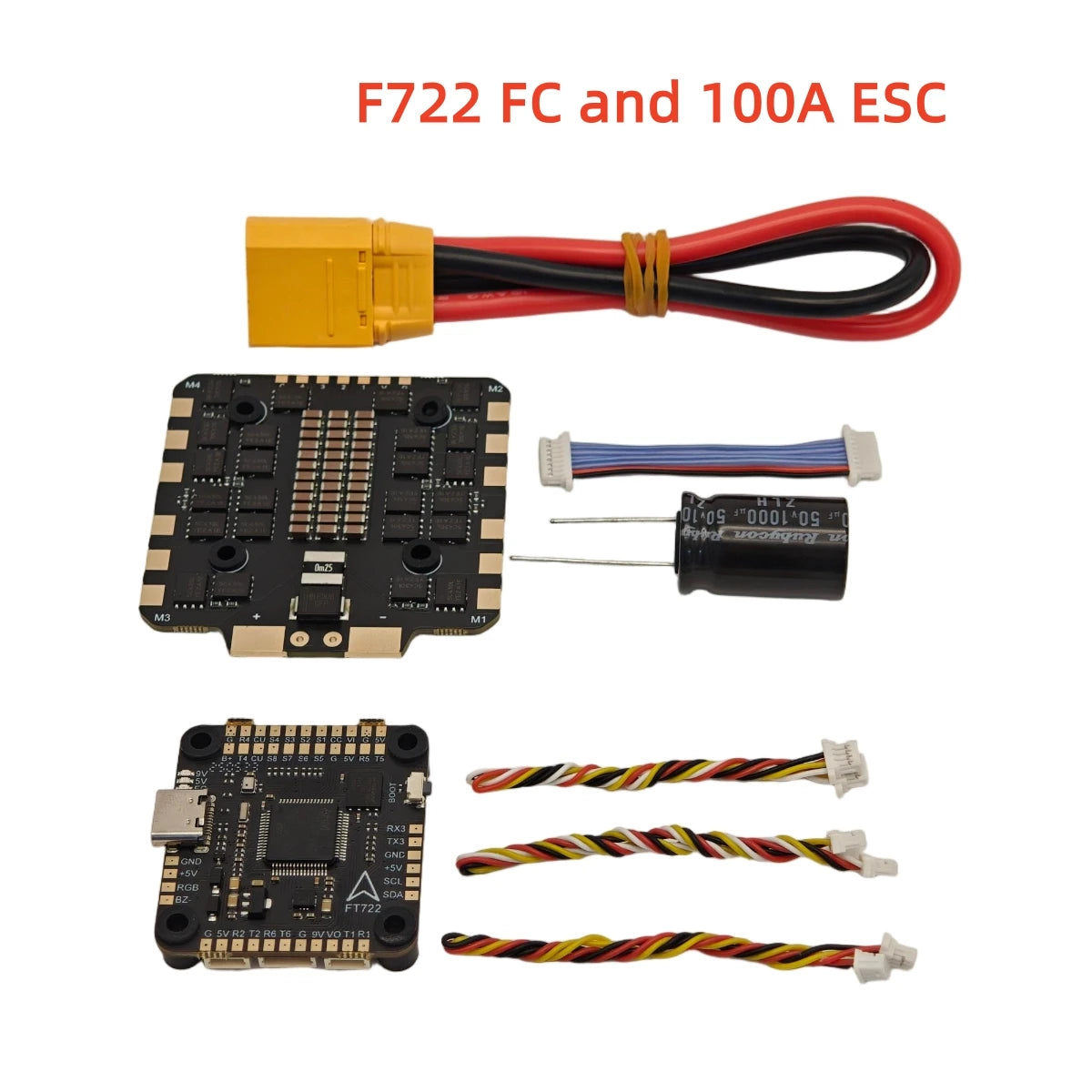 F7 F722 Flight Controller 3-8S BLHELI_S 60/80/100A 4in1 Brushless ESC for 5-10 Inches FPV Drone Racing Drone Parts