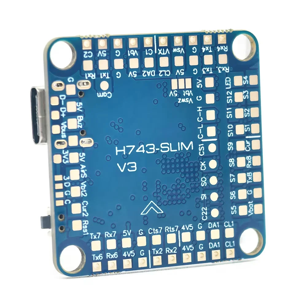 H743 Slim V3 Flight Controller STM32H743VIT6 BEC ICM20602 Support AP/BF for RC Drone FPV Racing Multirotor