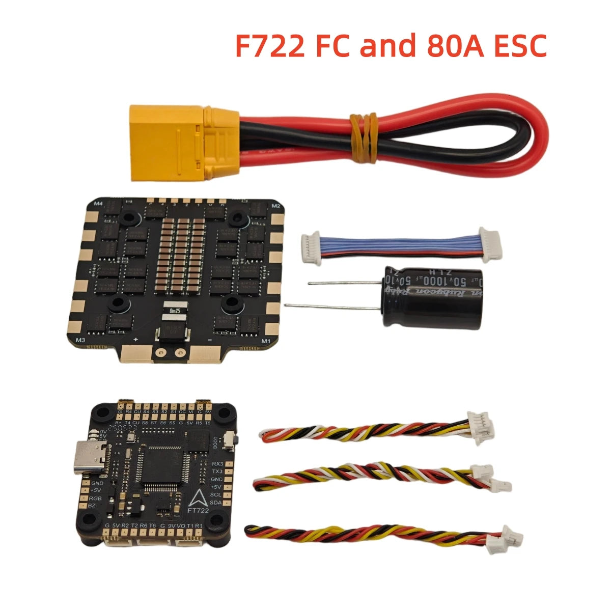 F7 F722 Flight Controller 3-8S BLHELI_S 60/80/100A 4in1 Brushless ESC for 5-10 Inches FPV Drone Racing Drone Parts