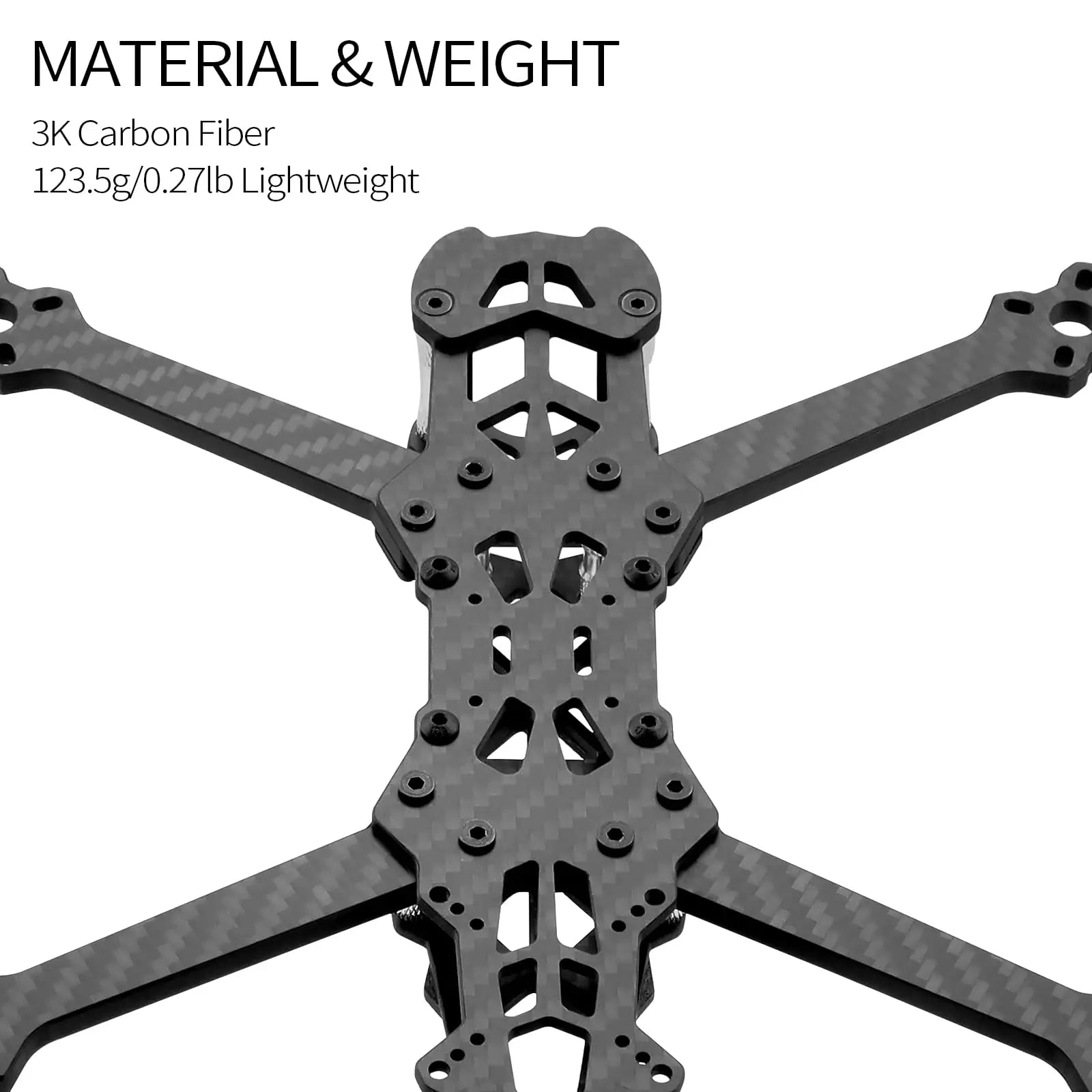 Mark4 V1 HD 5/6/7/8 Inch FPV Racing Drone Frame Kit Wheelbase 3K Carbon Fiber with 5mm Arm for RC Freestyle FPV DIY