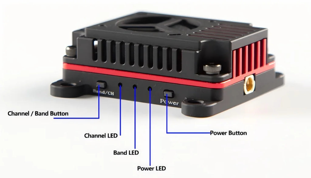 Long Range 5.8Ghz 3W FPV Video Transmitter 3000MW 72CH Video AV Analog VTX and 2.1mm 1500TVL camera for RC Drone