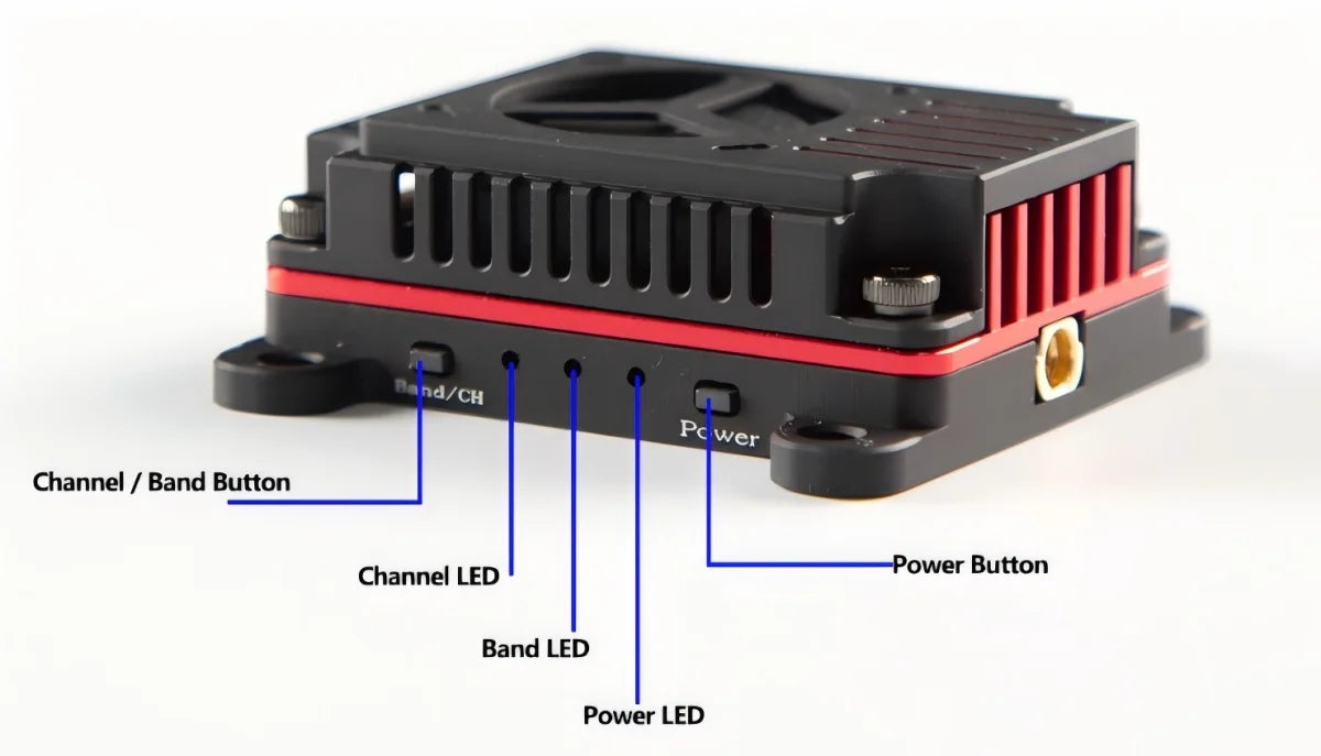 Long Range 5.8Ghz 3W FPV Video Transmitter 3000MW 72CH Video AV Analog VTX and 2.1mm 1500TVL camera for RC Drone
