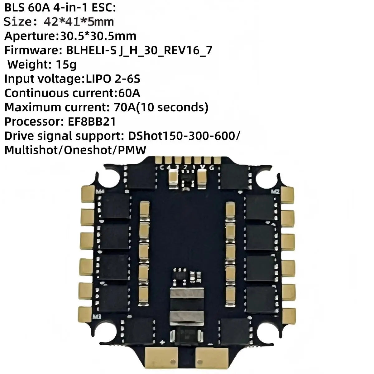 F405 V3 Flight Controller BLS 4-in-1 50/60A ESC FC Stack Support BetaFlight/INAV For RC FPV Drone Plane Quadcopter