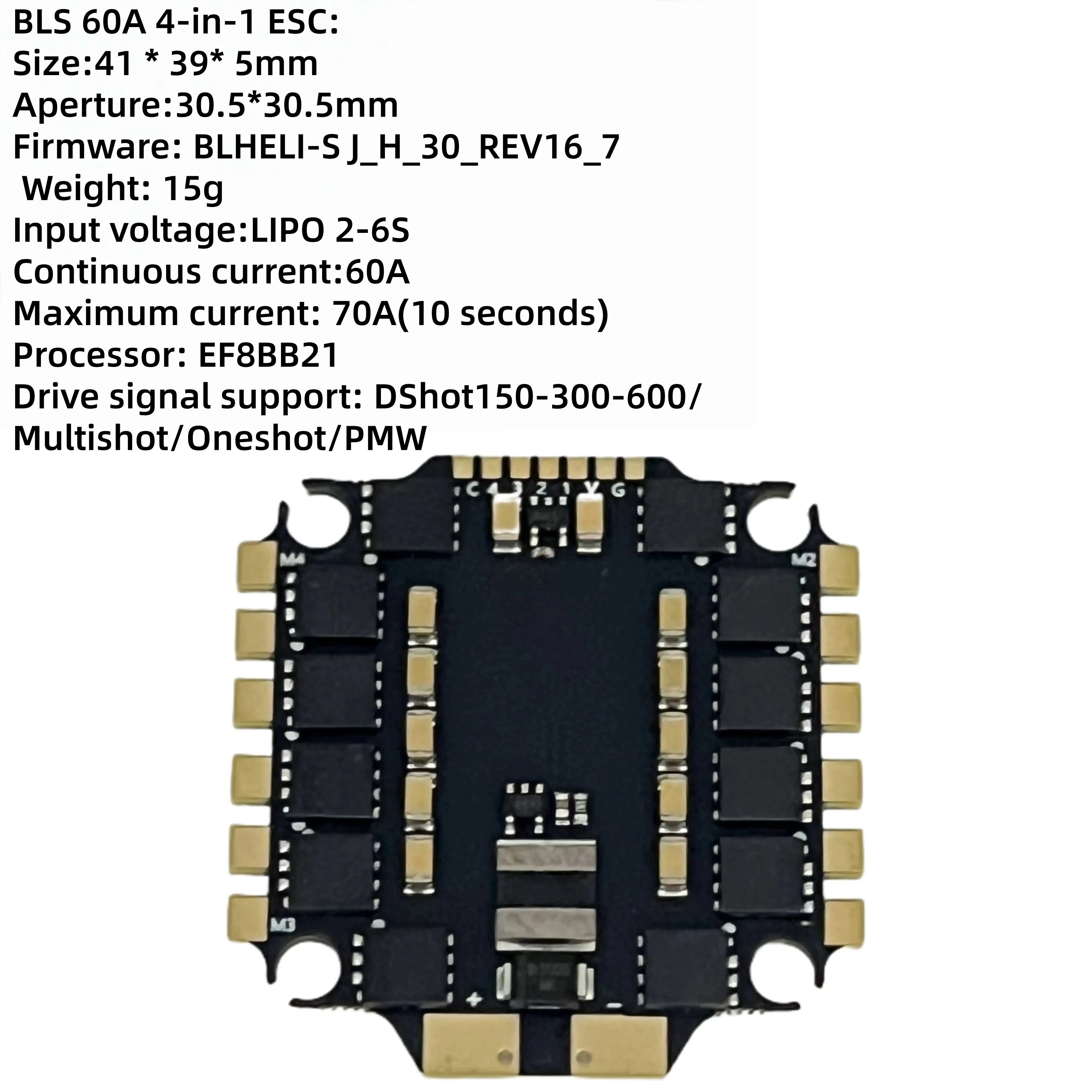 F405 F4 V3 Flight Controller Stack Betaflight BLS 50A 60A 4 in 1 Brushless ESC for RC FPV Drone