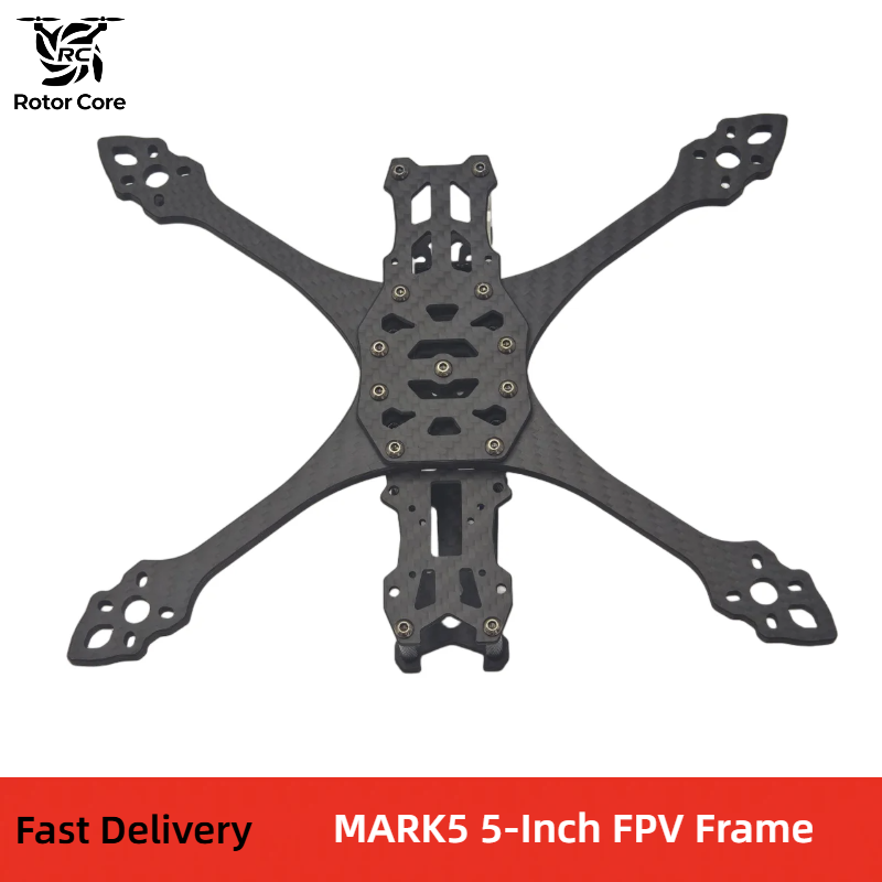 Mark 5 FPV Frame Kit 5 inch 225mm Wheelbase Carbon Fiber for O3/O4 Air Unit RC Quadcopter Racing Drone DIY Parts