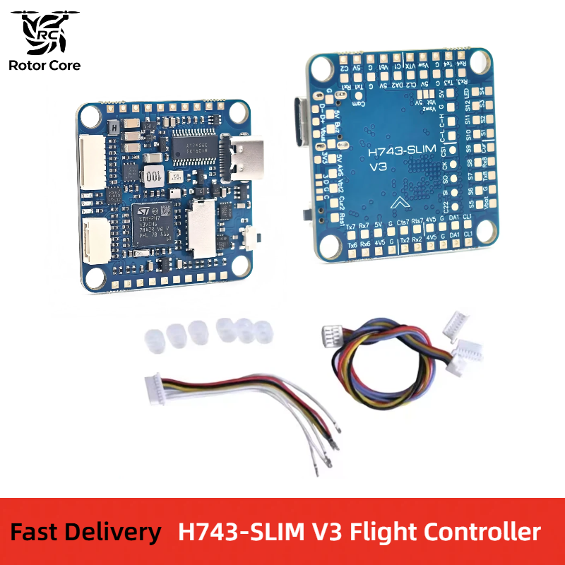 H743 Slim V3 Flight Controller STM32H743VIT6 BEC ICM20602 Support AP/BF for RC Drone FPV Racing Multirotor