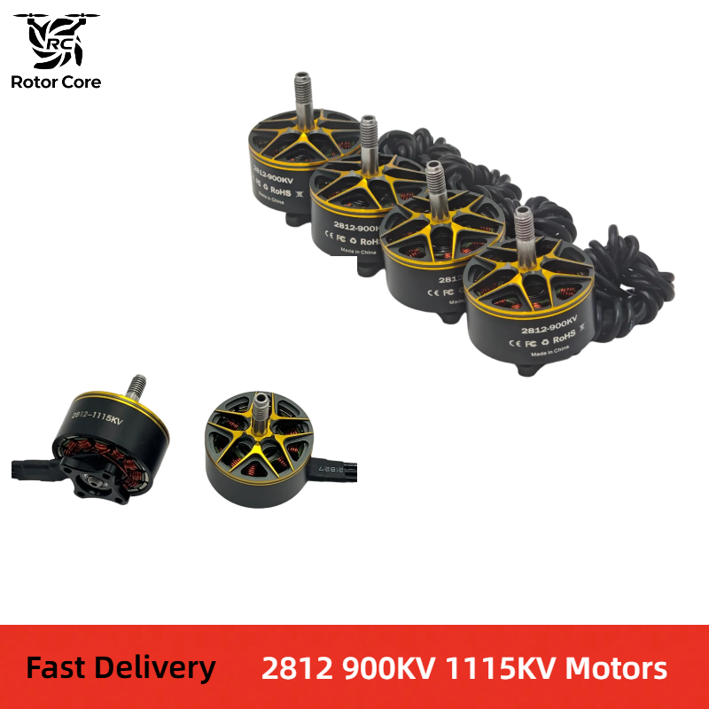 1/4 PCS 2812 900/1115KV 2-6s Brushless FPV Motor for 7/8/9 Inches FPV Long Range Racing Drone Motor DIY Parts