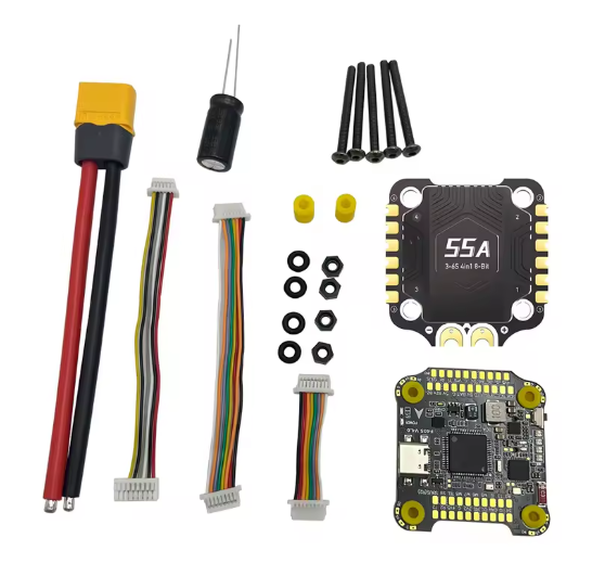 F405 V4 Flight Controller with 4in1 55A/60A ESC Wireless Bluetooth Betaflight INAV for RC FPV Racing Drone DIY